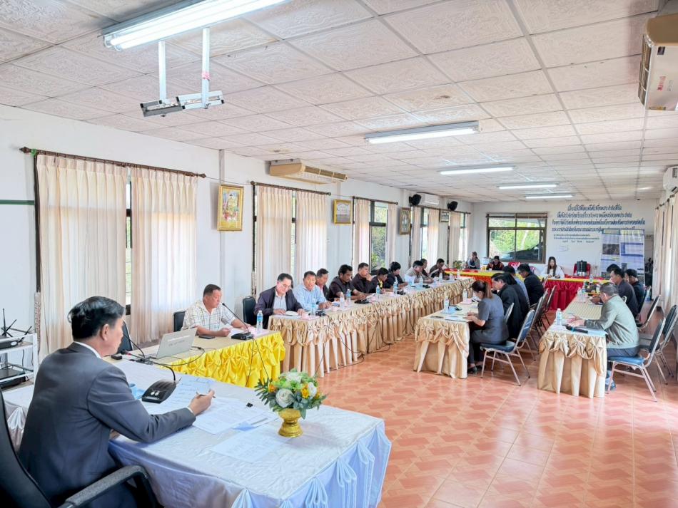 การประชุม โครงการอนุรักษ์ฟื้นฟูแหล่งน้ำกุดซวย ณ ห้องประชุมสภาเทศบาลตำบลสร้างนางขาว อำโพนพิสัย จังหวัดหนองคาย